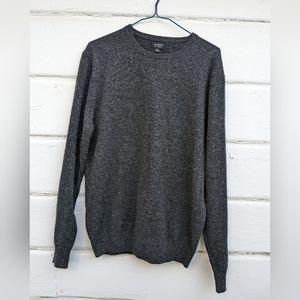 J. Crew 100% Cashmere Long Sleeved Top in Charcoal